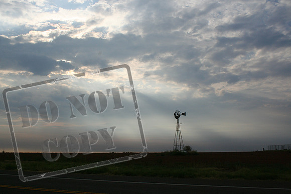 Between Munday and Knox City Texas