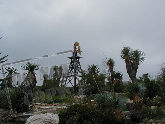 Windmill at the Judge Roy Bean Museum in Langtry, TX