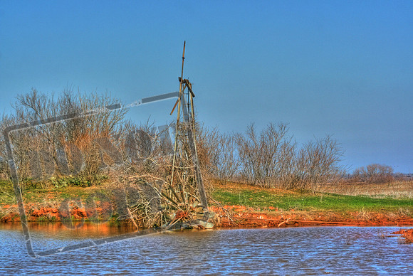 Pond Windmill near Wichita Falls, TX