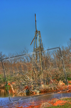Pond Windmill near Wichita Falls, TX