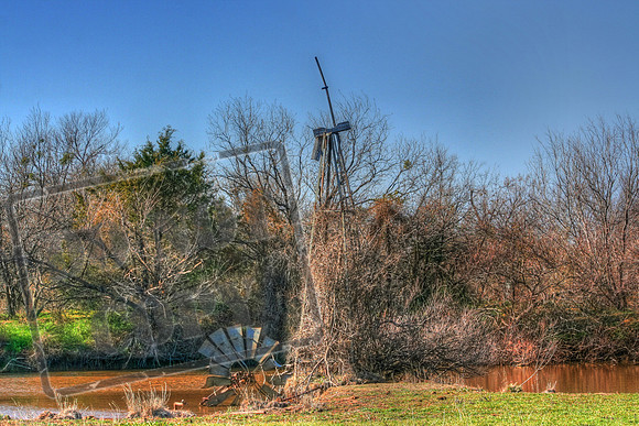 Pond Windmill near Wichita Falls, TX