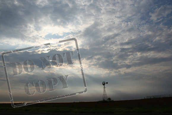 Between Munday and Knox City Texas